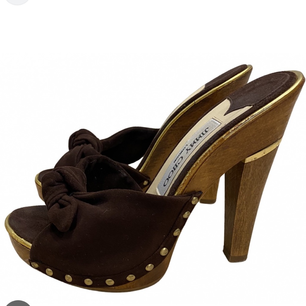 Jimmy Choo Brown suede clogs Size 36